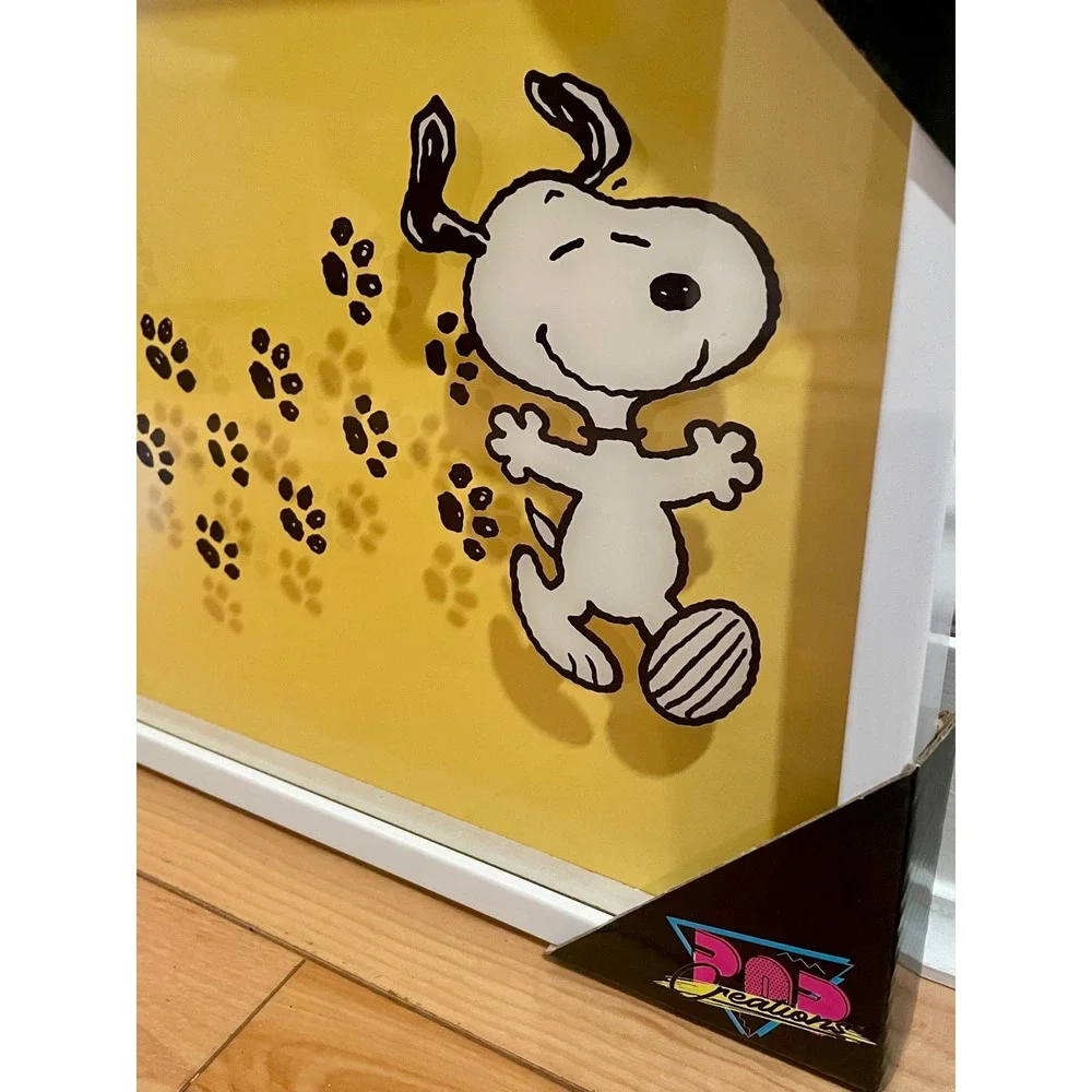 Peanuts Snoopy Happiness 75 Years Framed Art Print Paw Prints Pop Creations 2025